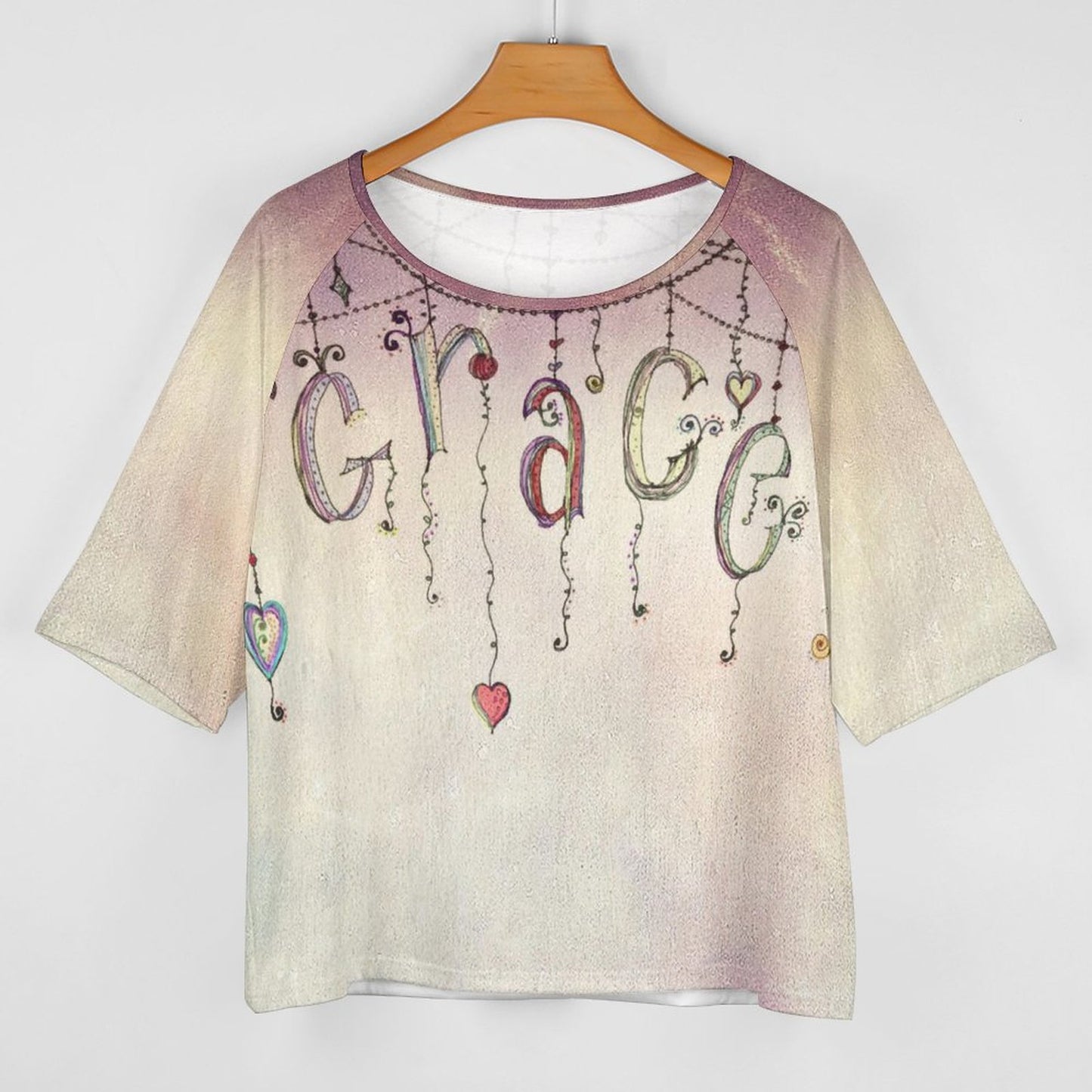 Be Grace Women’s Off the Shoulder Half-Sleeve T-shirt