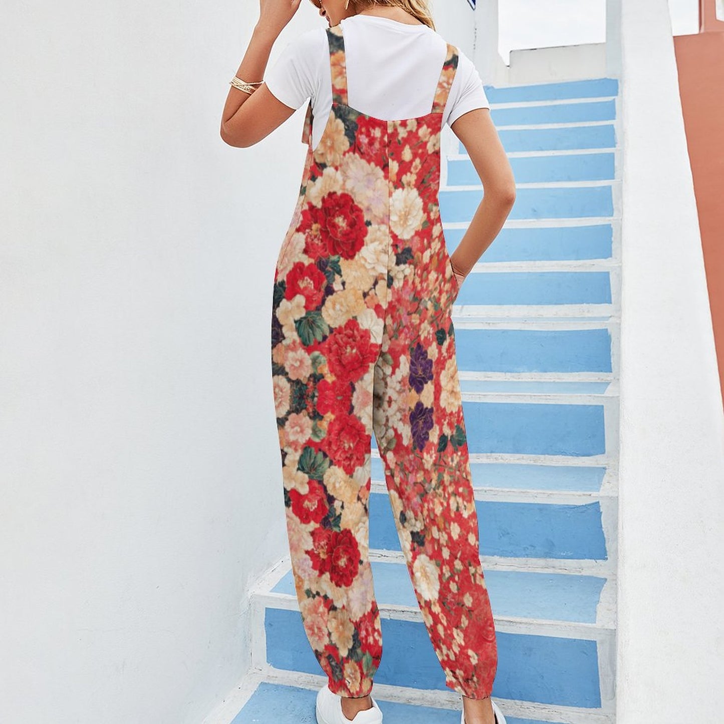 East In Bloom Spaghetti Strap Jumpsuit
