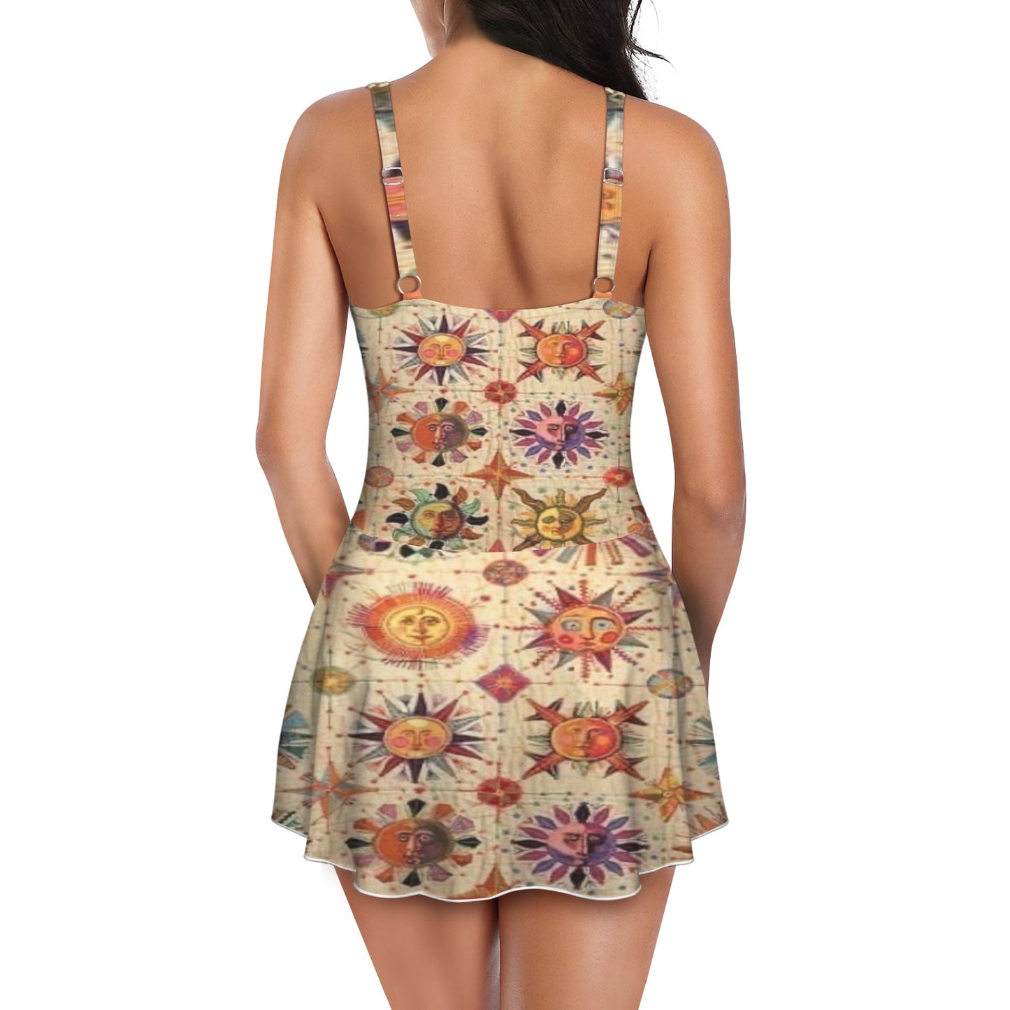 Folky Fun-Sun Women's One Piece Skirted Swimsuit