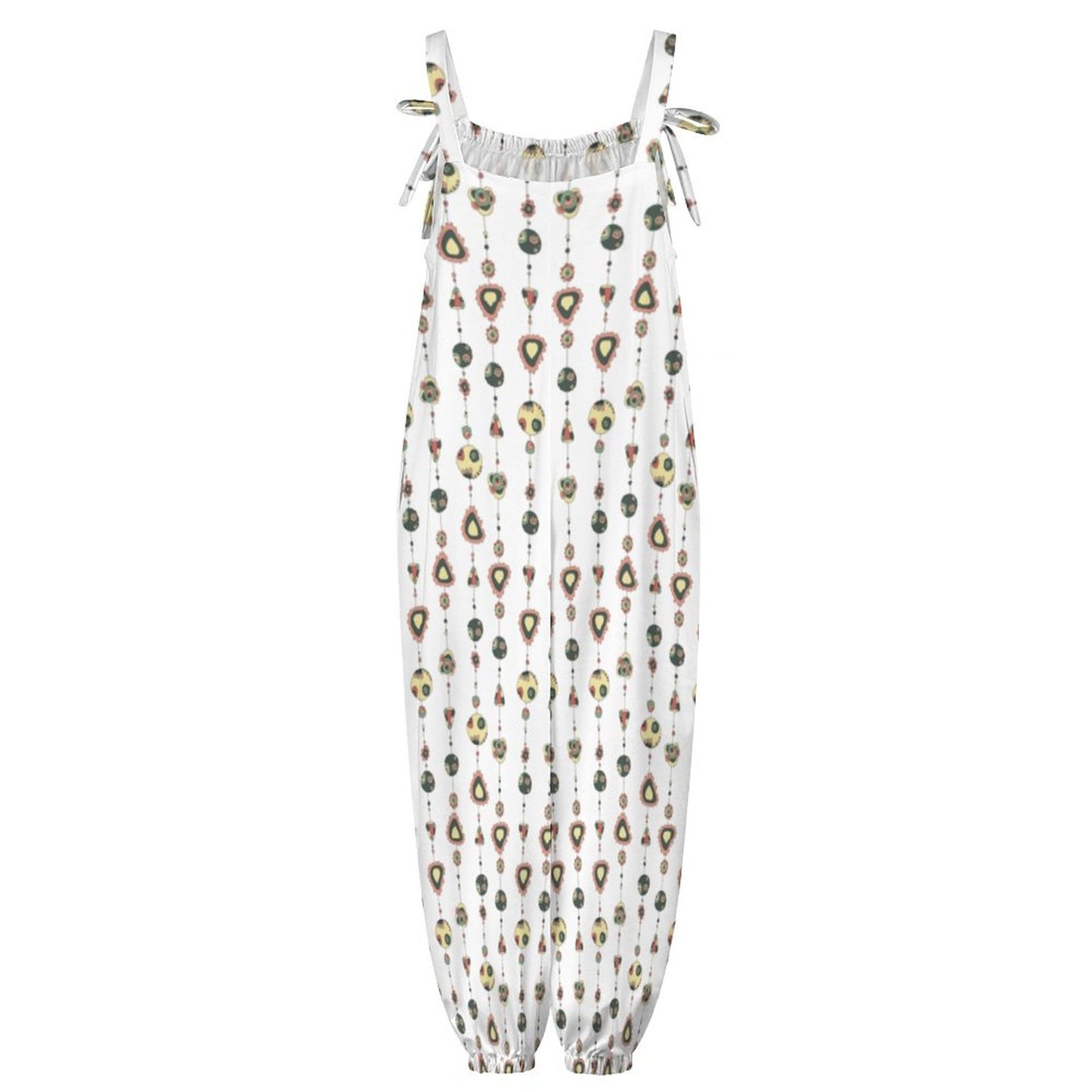 Cute as a Bead Spaghetti Strap Jumpsuit RP (All-Over Printing)