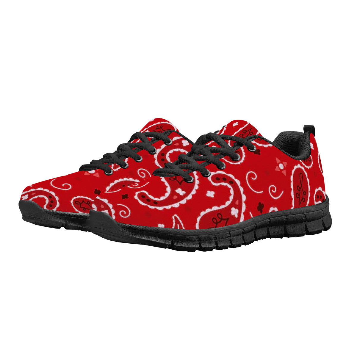 Bandanna Paisley Sneakers - Black