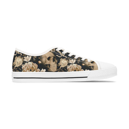 Skull & Roses Women's Low Top Sneakers