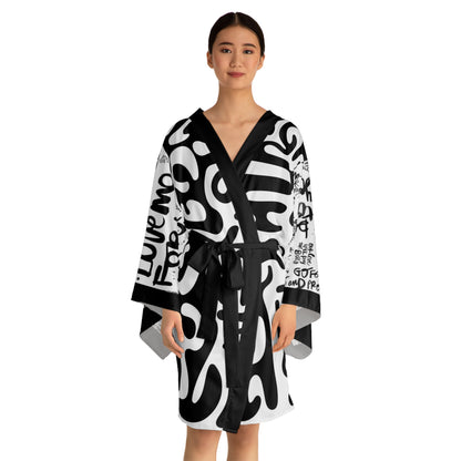Love Me Long Sleeve Kimono Robe