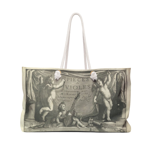 Pièces de Voles, (Troisiême livre de Pieces de viole) for composer, Marin Marais, 1656-1728, Weekender Bag