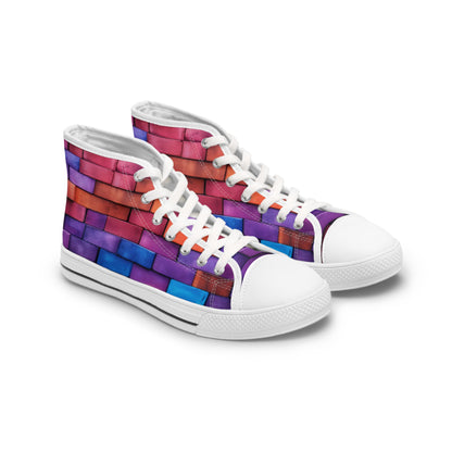 Brick Whimsy Women's High Top Sneakers