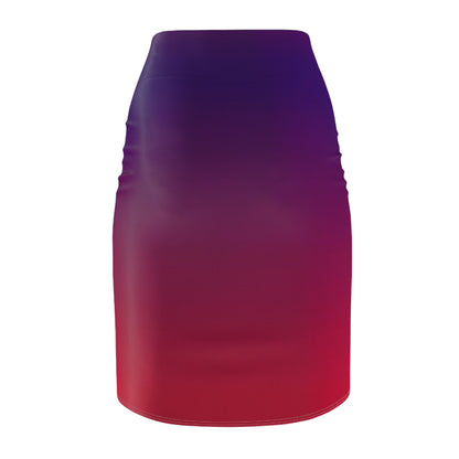 Violet Ombré Women's Pencil Skirt