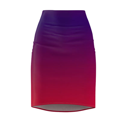 Violet Ombré Women's Pencil Skirt