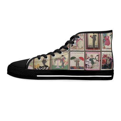Vintage VOGUE Covers (1911-1924) Women's High Top Sneakers