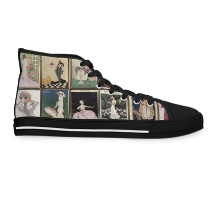 Vintage VOGUE Covers (1911-1924) Women's High Top Sneakers