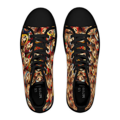 Russian Doll Colorful Matryoshka High Top Sneakers for Women
