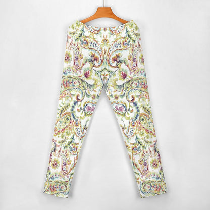 Watercolor Paisley Diagonal Shoulder Two Piece Set