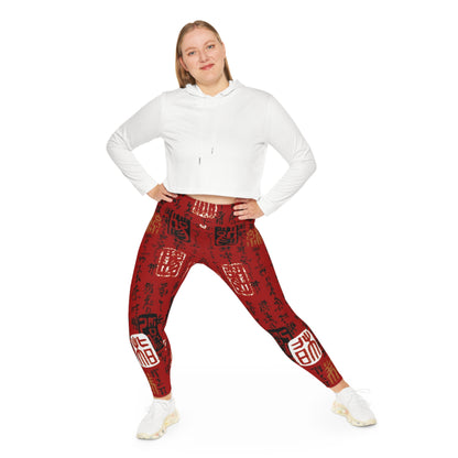 Take-Out Menu Plus Size Leggings