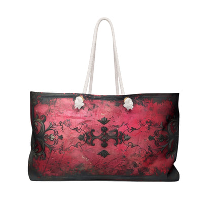 Gothic Crimson Weekender Bag