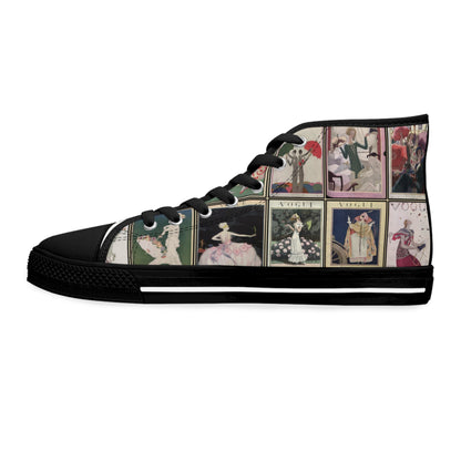 Vintage VOGUE Covers (1911-1924) Women's High Top Sneakers