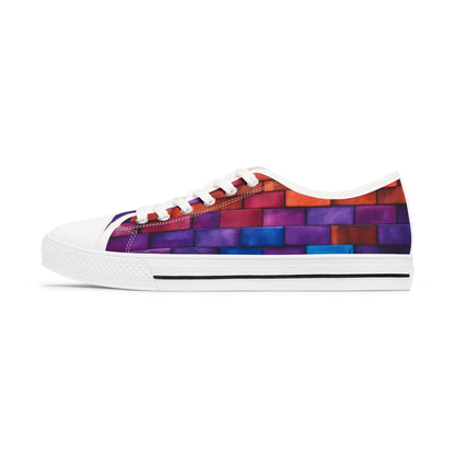 Brick Whimsy Women's Low Top Sneakers