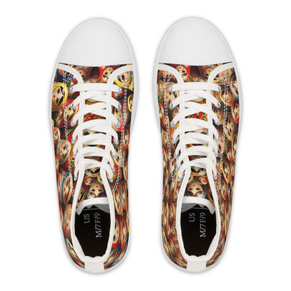 Russian Doll Colorful Matryoshka High Top Sneakers for Women