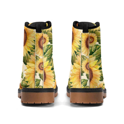 In Bloom Womens Upgraded Brown Outsole Leather Boots