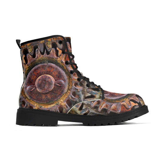 Grinding Gears Womens Upgraded Black Outsole Leather Boots