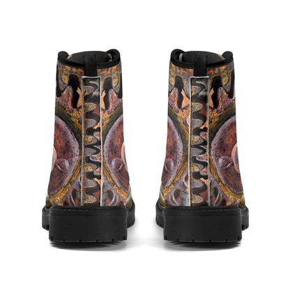 Grinding Gears Womens Upgraded Black Outsole Leather Boots