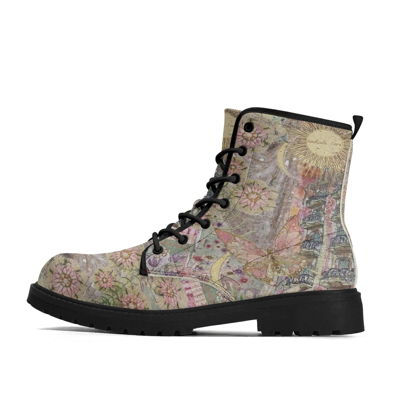 Radiate Love Womens Upgraded Black Outsole Leather Boots