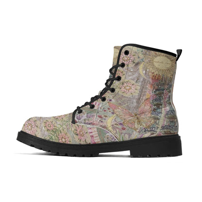 Radiate Love Womens Upgraded Black Outsole Leather Boots
