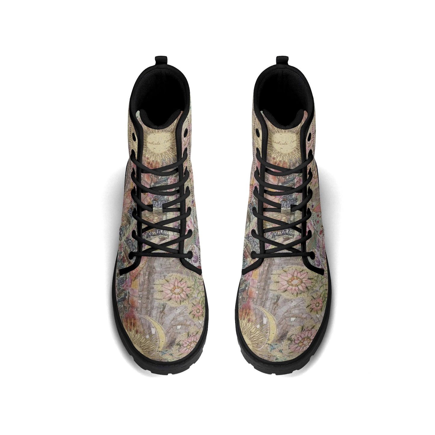 Radiate Love Womens Upgraded Black Outsole Leather Boots