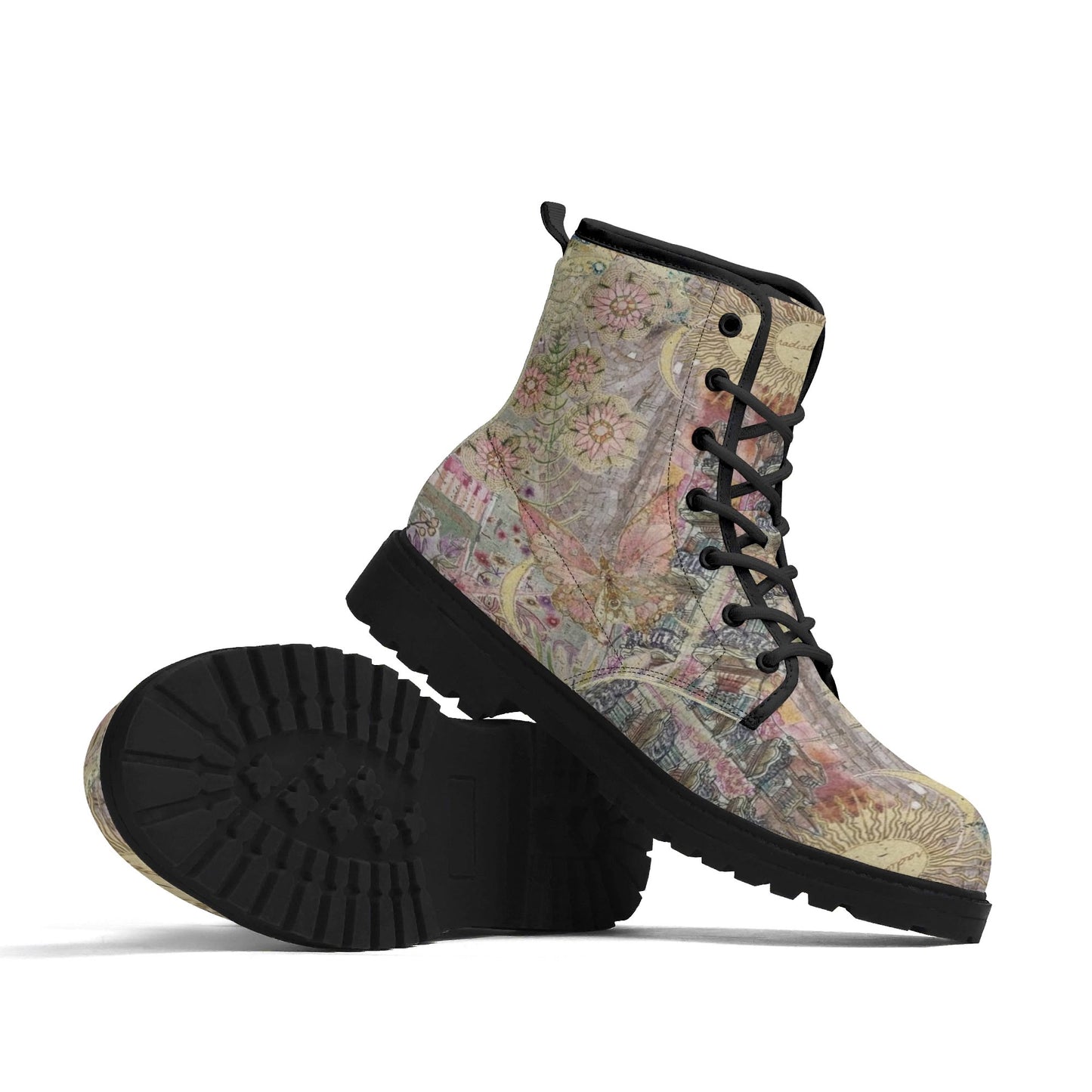 Radiate Love Womens Upgraded Black Outsole Leather Boots