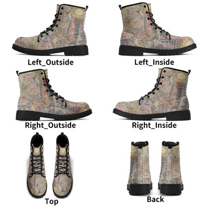 Radiate Love Womens Upgraded Black Outsole Leather Boots