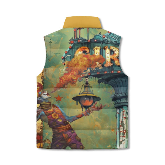 Incendiary Circus Unisex Lightweight Stand Collar Zip Up Puffer Vest