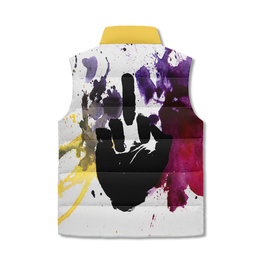 Unapologetic Rebellion Unisex Lightweight Stand Collar Zip Up Puffer Vest