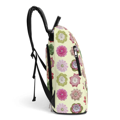 Crochet Bouquet Travel Daypack Anti-theft Backpack