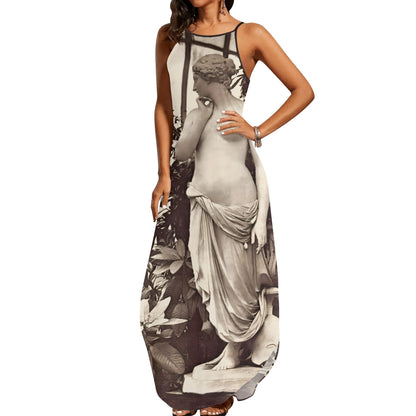 Garden Godess Womens Elegant Sleeveless Evening Dress