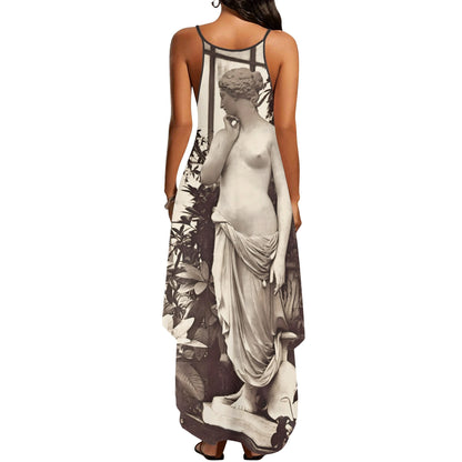 Garden Godess Womens Elegant Sleeveless Evening Dress