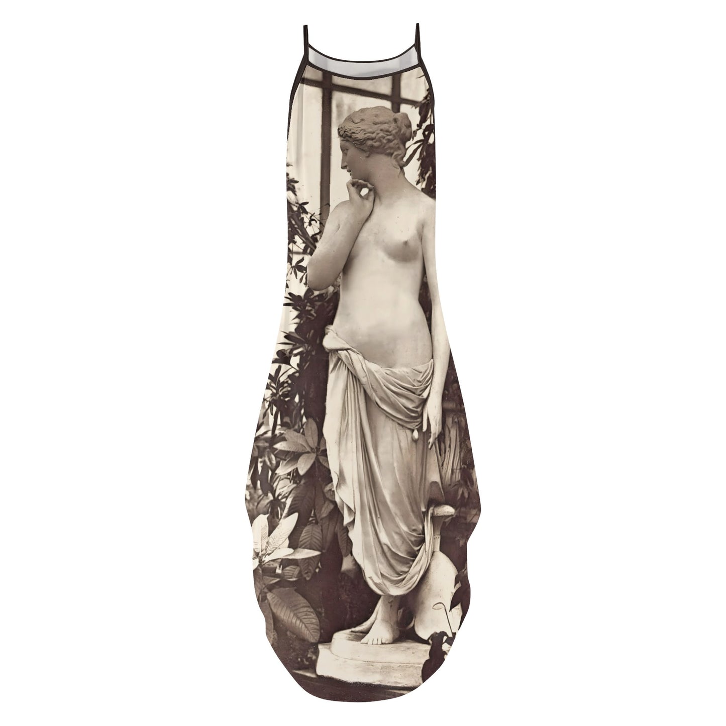 Garden Godess Womens Elegant Sleeveless Evening Dress