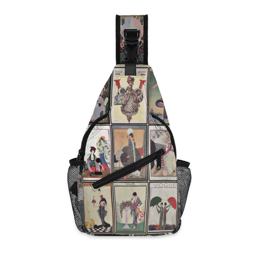 Vintage VOGUE Covers (1911-1924) Women's, Chest Crossbody Bag with Adjustable Strap