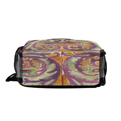 Watercolor Stained Glass design by Alice Cordelia Morse Chest Crossbody Bag with Adjustable Strap
