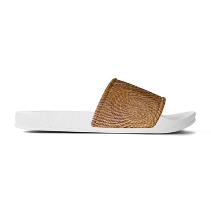 Wicker Weave Womens PVC Black and White House Slides Sandals Bathroom Slippers