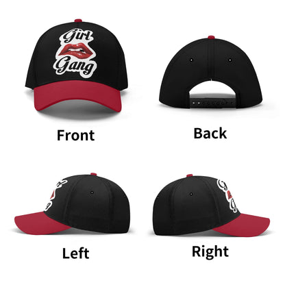 “Girl Gang” (red & black) Baseball Cap