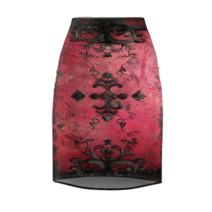 Gothic Crimson Women's Pencil Skirt