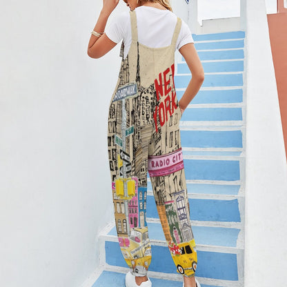 Color Me NYC Spaghetti Strap Jumpsuit