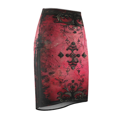 Gothic Crimson Women's Pencil Skirt