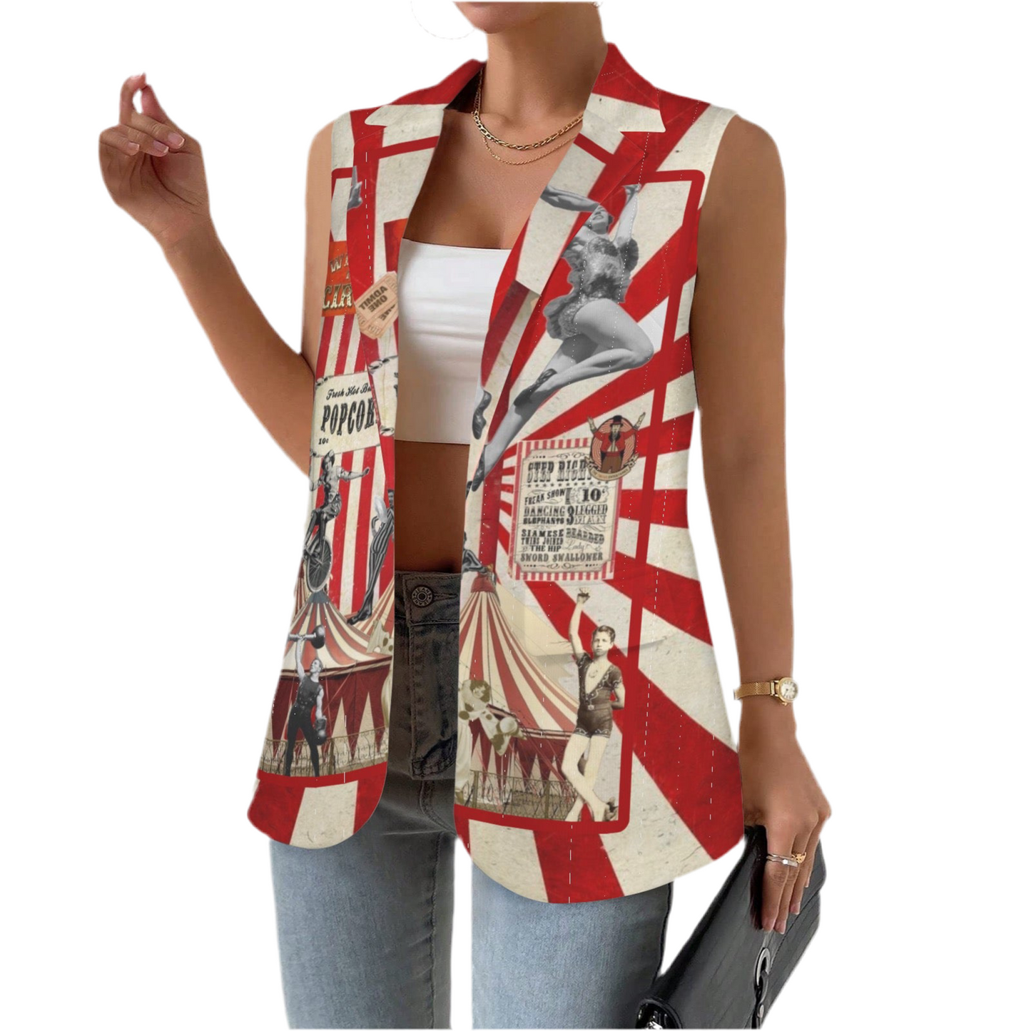 Barnum & Bailey’s Women Sleeveless Suit Vest