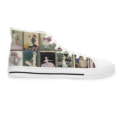 Vintage VOGUE Covers (1911-1924) Women's High Top Sneakers
