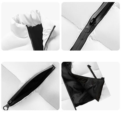 B&W Globe Guide Unisex Lightweight Stand Collar Zip Up Puffer Vest