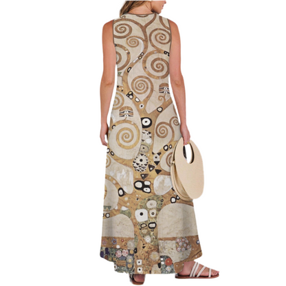 Gusta Klint’s, Tree of Life (1909) on Women's Sleeveless Maxi Dress
