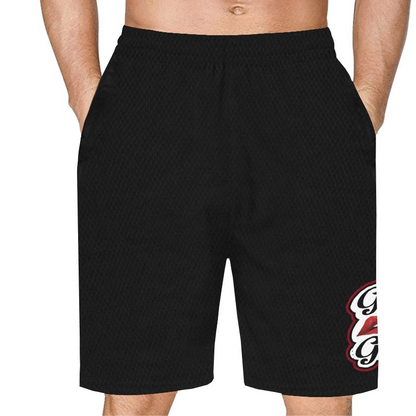 “Girl Gang” (black) Basketball Shorts With Pockets