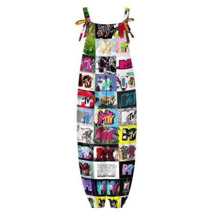 I Want My MTV Spaghetti Strap Jumpsuit