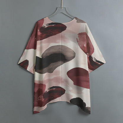Watercolor Hearts Women's Bat Sleeve Shirt