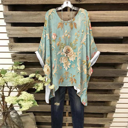 Ivory Roses Women's Bat Sleeve Shirt