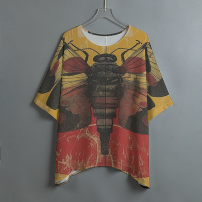 Mustard Moth Women's Bat Sleeve Shirt